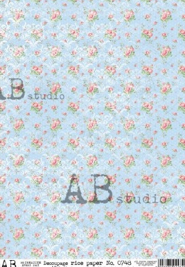 AB Studios: Soft Vintage Floral Repeat Pattern
