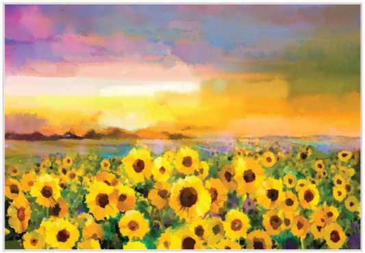 Sunflower Sunset - A1 Rice Decoupage Paper