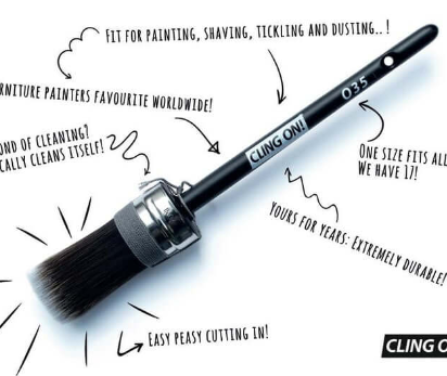 cling on brush O35 – oval