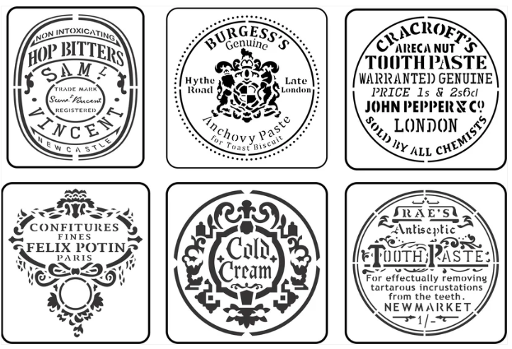 Mini Jar Label Pack | JRV Stencils