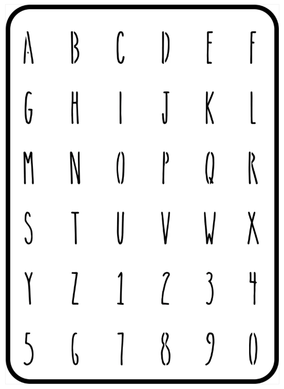 Farmhouse Mini Letters 1" One Sheet | JRV Stencils