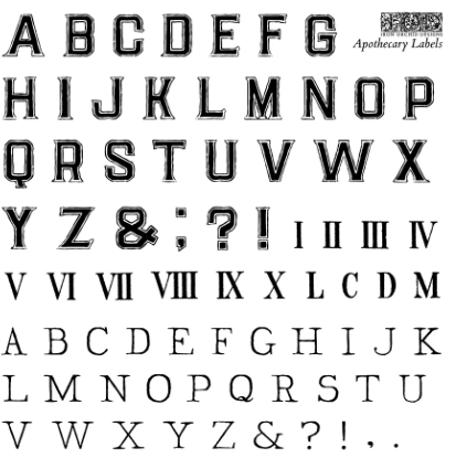 Apothecary Labels 6x6 IOD Stamp™