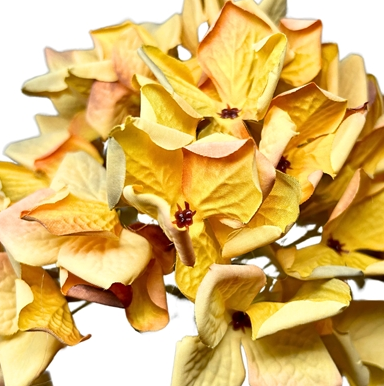 Faux Dried Meadowlands Hydrangea Stem 22" - Orange