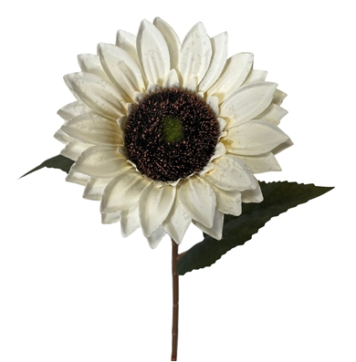 Vintage Fabric Sunflower Stem 27''