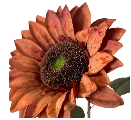 Vintage Fabric Sunflower Stem 27''