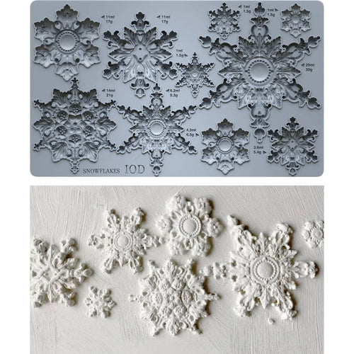 Snowflakes 6x10 Decor Moulds