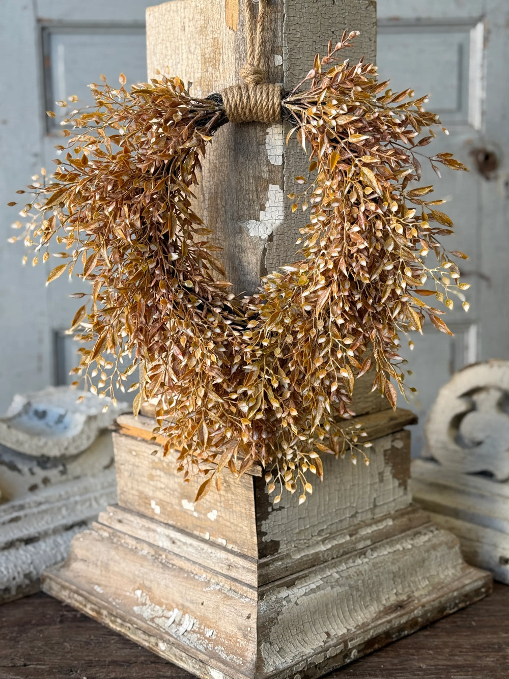 Ambermist Sage Hanging Wreath | 15" |