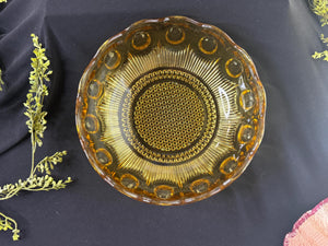 Vintage Bartlett Manhattan Honey Amber Serving Bowl