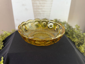 Vintage Bartlett Manhattan Honey Amber Serving Bowl