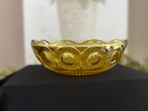 Vintage Bartlett Manhattan Honey Amber Serving Bowl