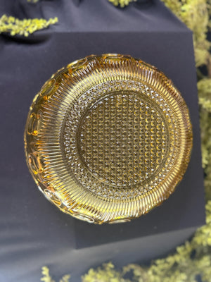 Vintage Bartlett Manhattan Honey Amber Serving Bowl