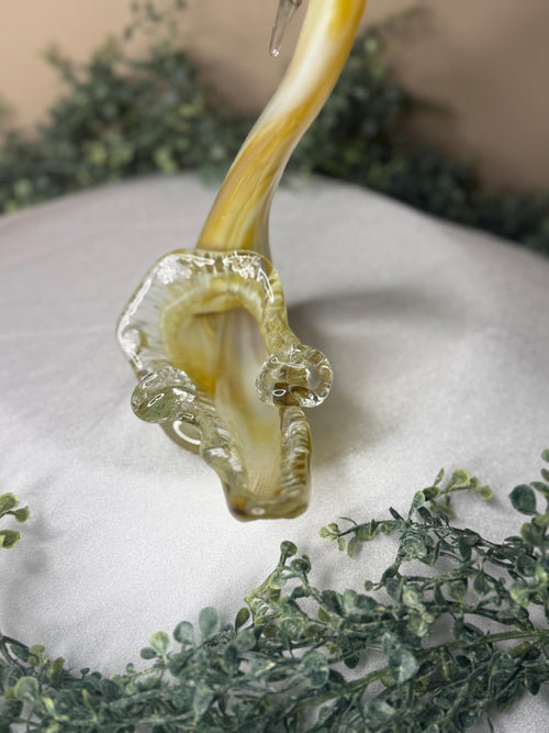 Vintage Hand-blown Art Glass Swan Murano-Style
