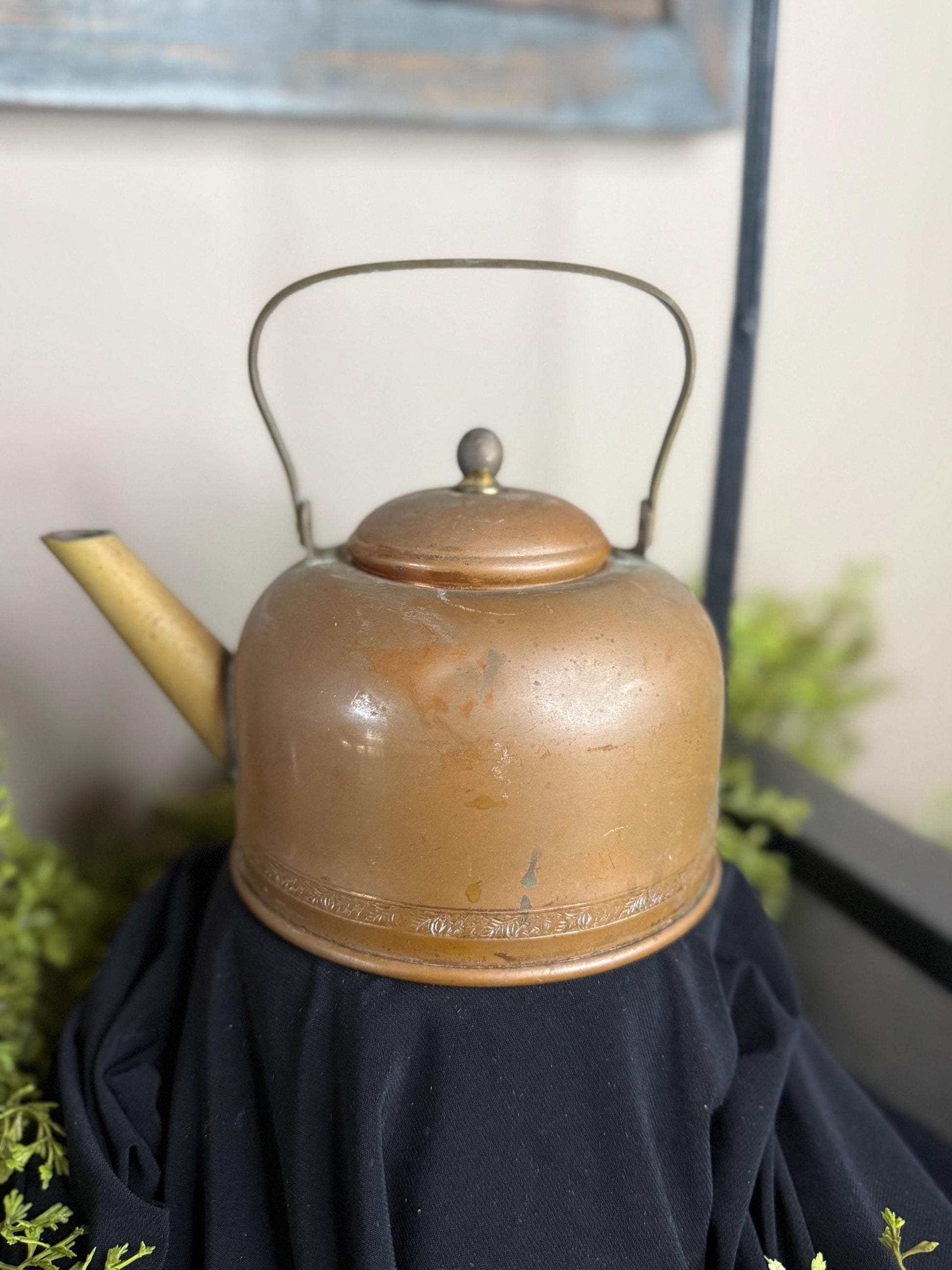 Vintage copper Teapot