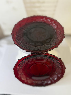 Avon Cape Cod 1876 Ruby Red 6” plate