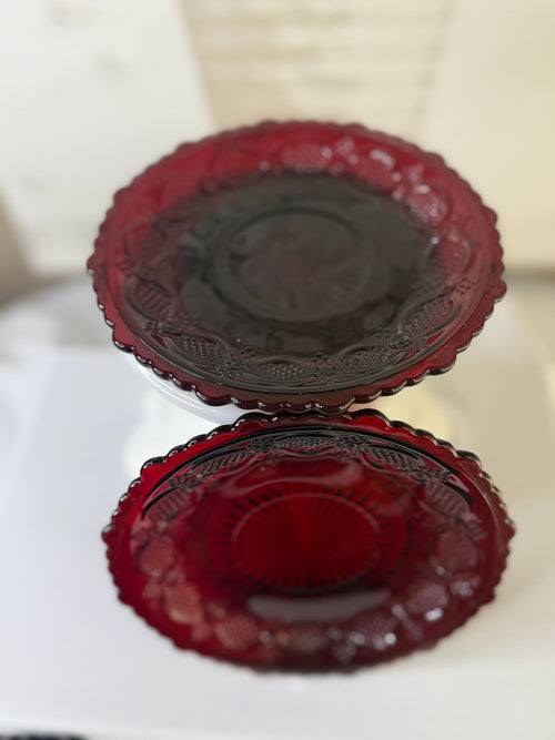 Avon Cape Cod 1876 Ruby Red 6” plate