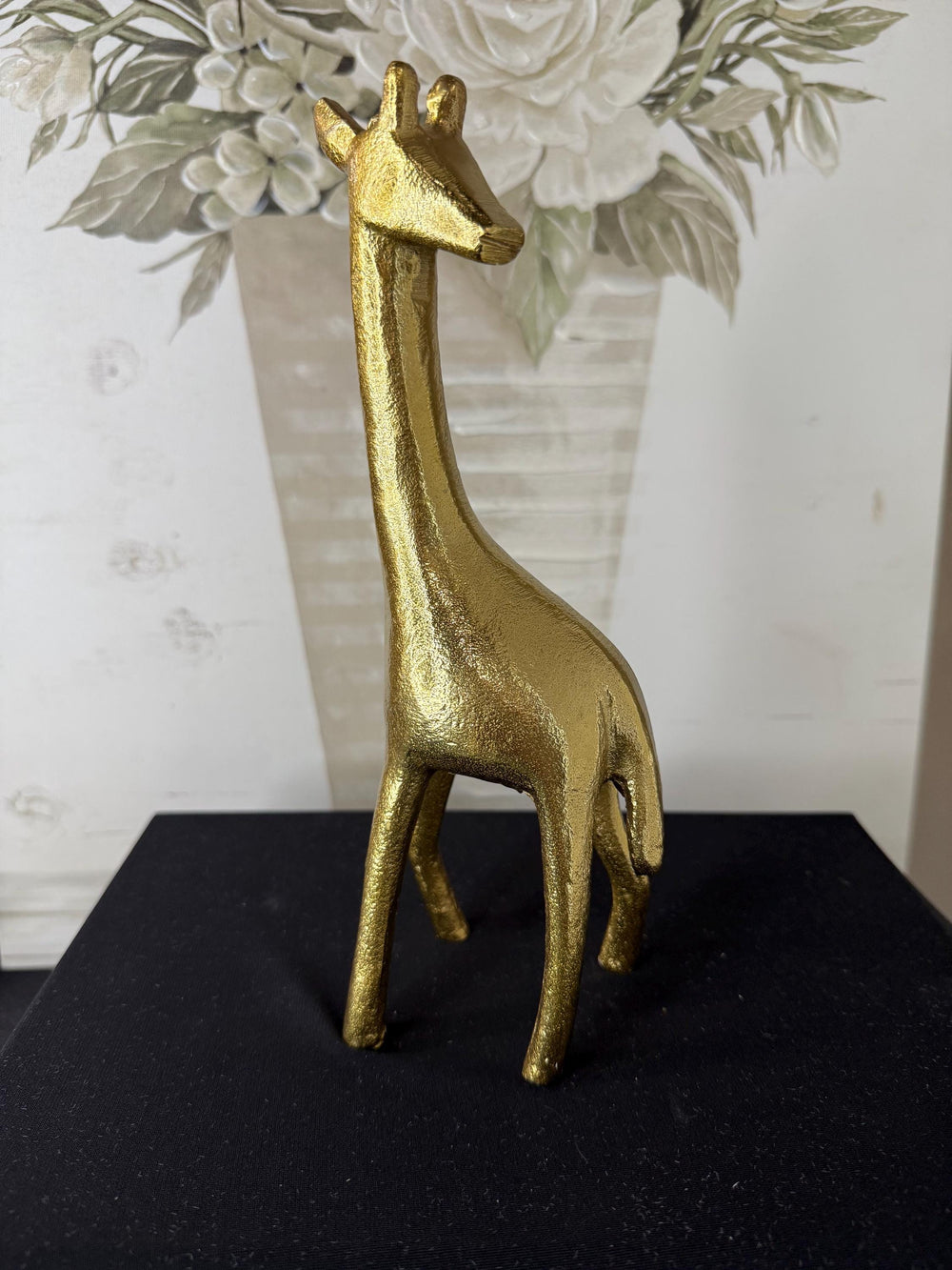 Brass MCM Giraffe Cast Figure Sculpture 9" tall