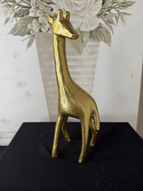 Brass MCM Giraffe Cast Figure Sculpture 9" tall