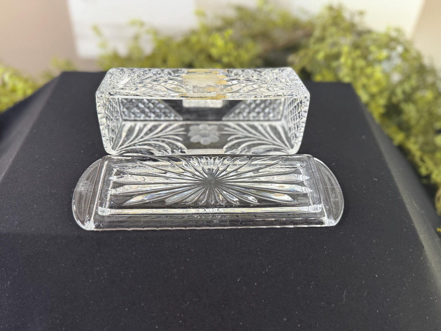Bleikristall Crystal Butter Dish