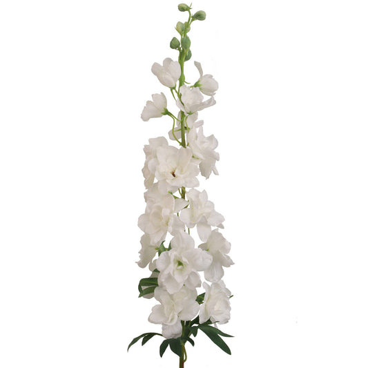 Premium White Delphinium-37" Faux