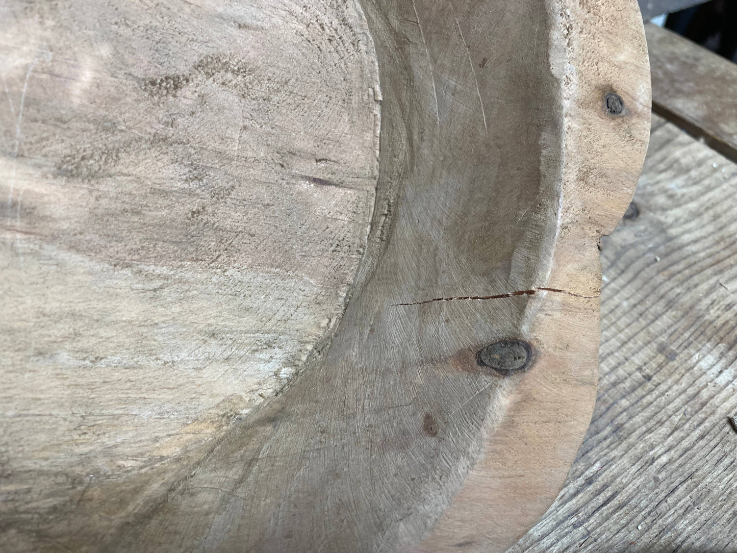 Handcrafted Small Flower Dough Bowl