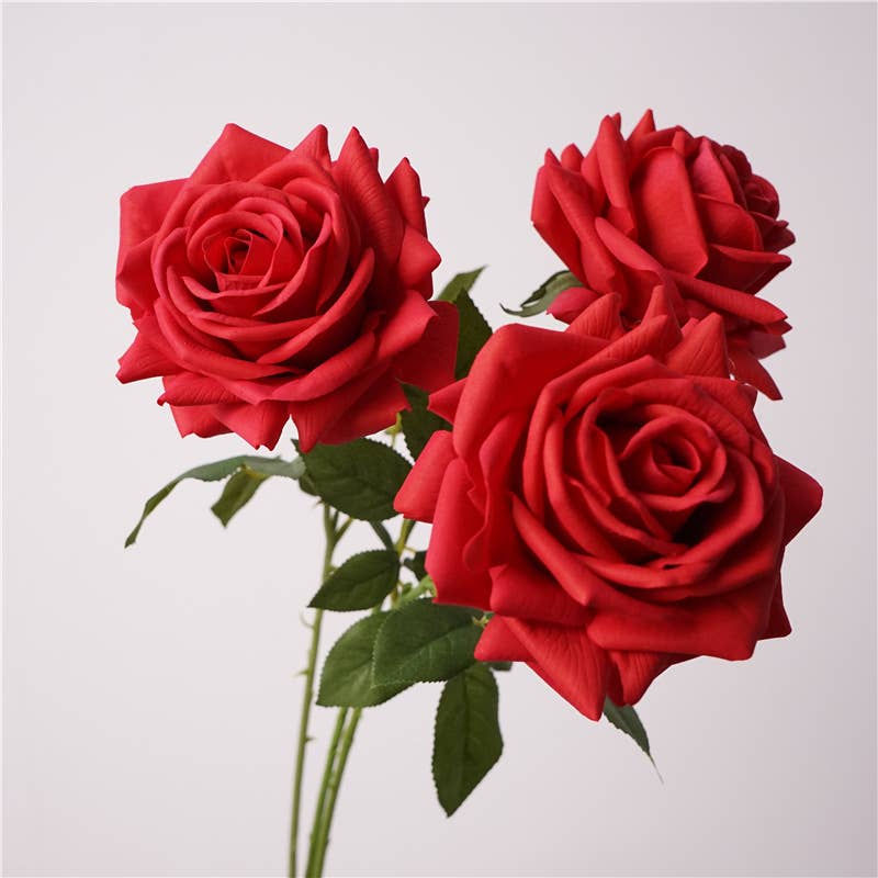 26" Premium Real Touch Rose–Full & Elegant Bloom