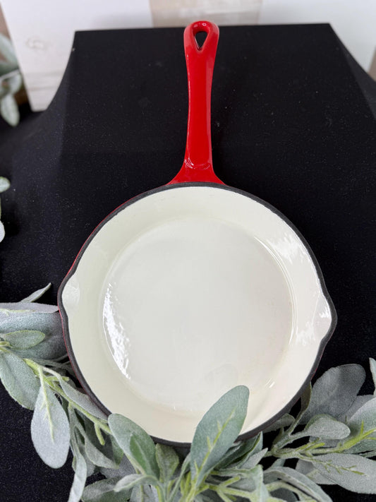 Cast Iron Enameled 9” skillet