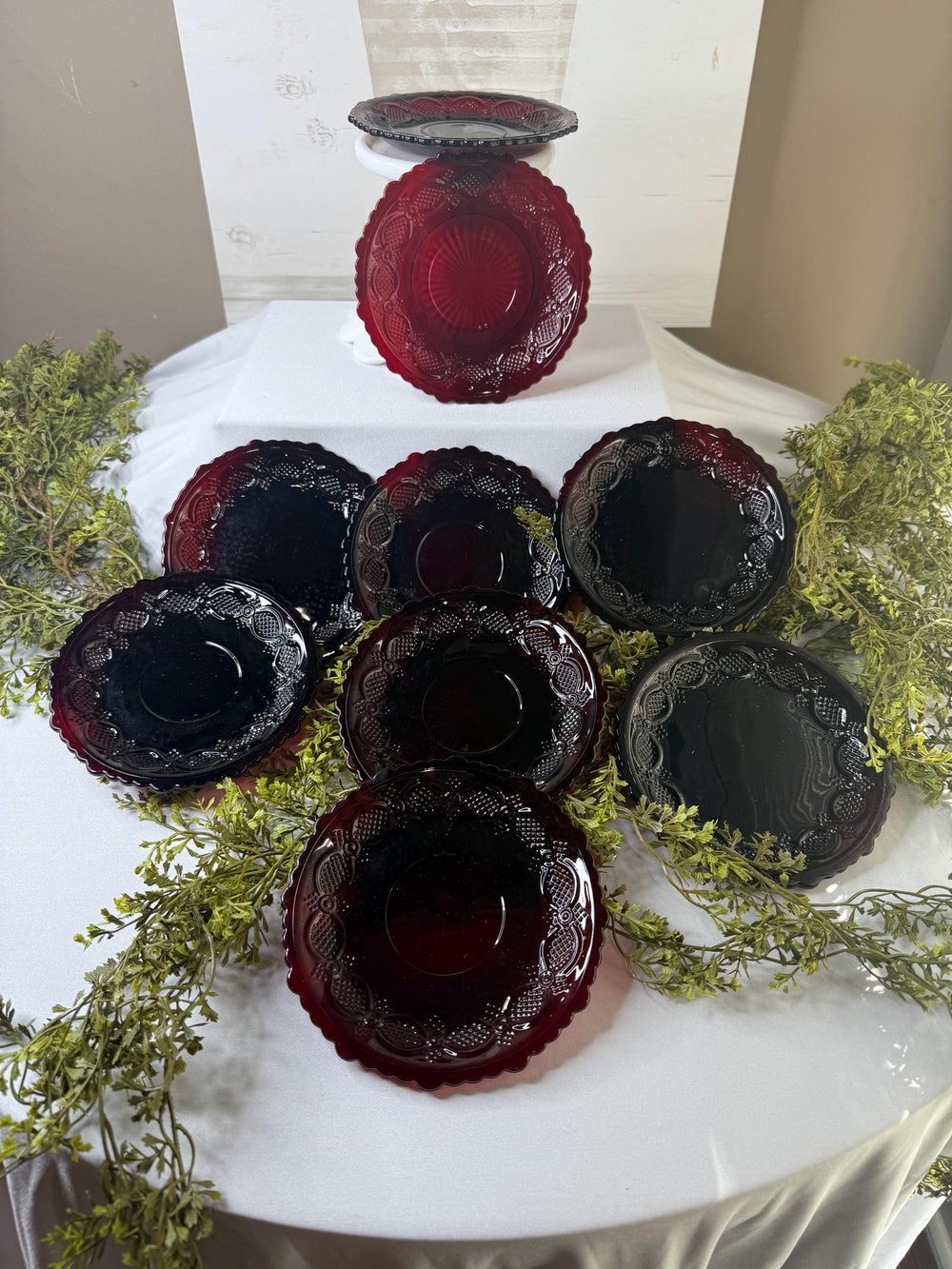 Avon Cape Cod 1876 Ruby Red 6” plate