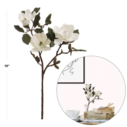 19" Magnolia W/ 3 Flowers