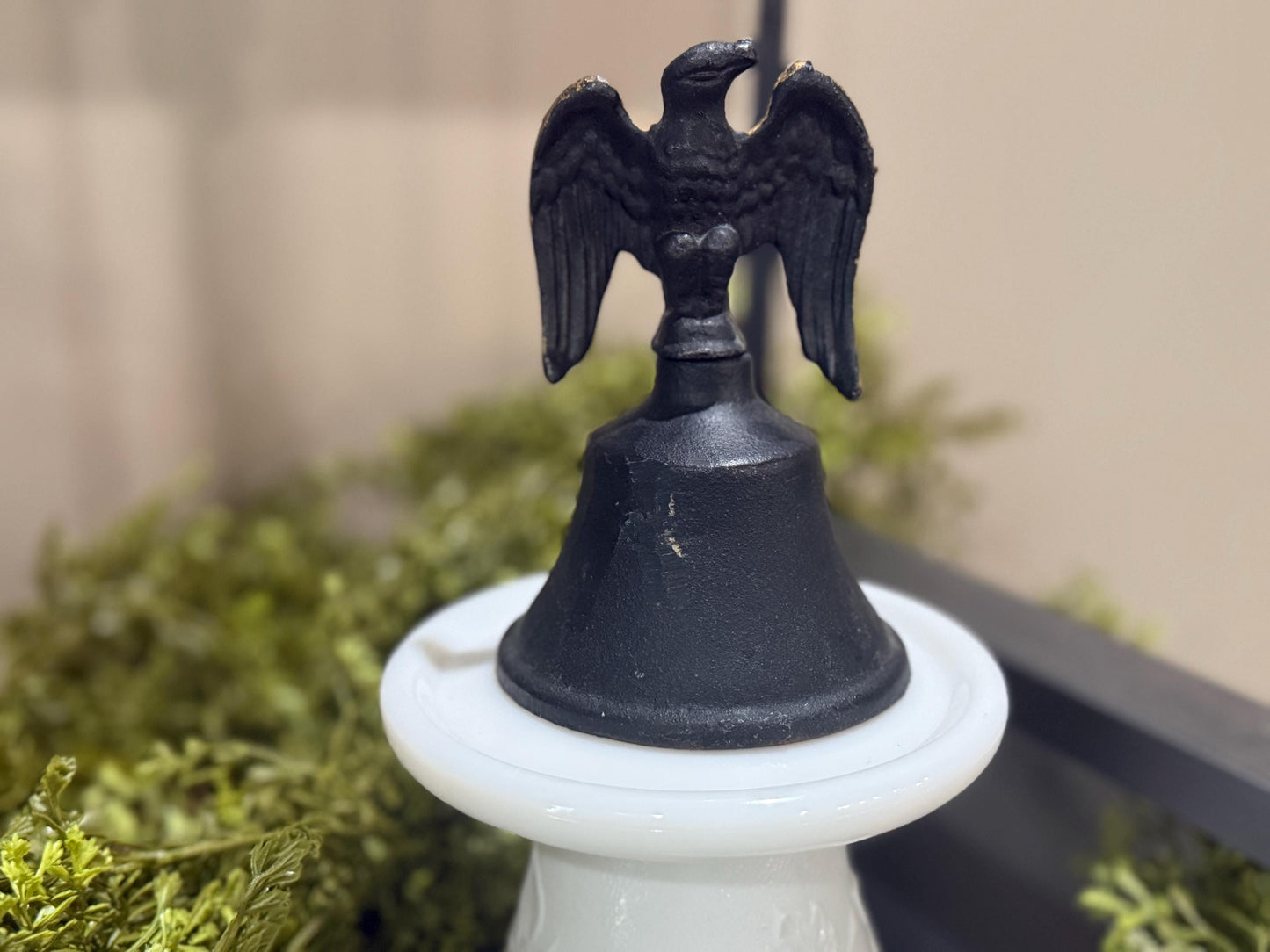 Vintage cast iron eagle bell