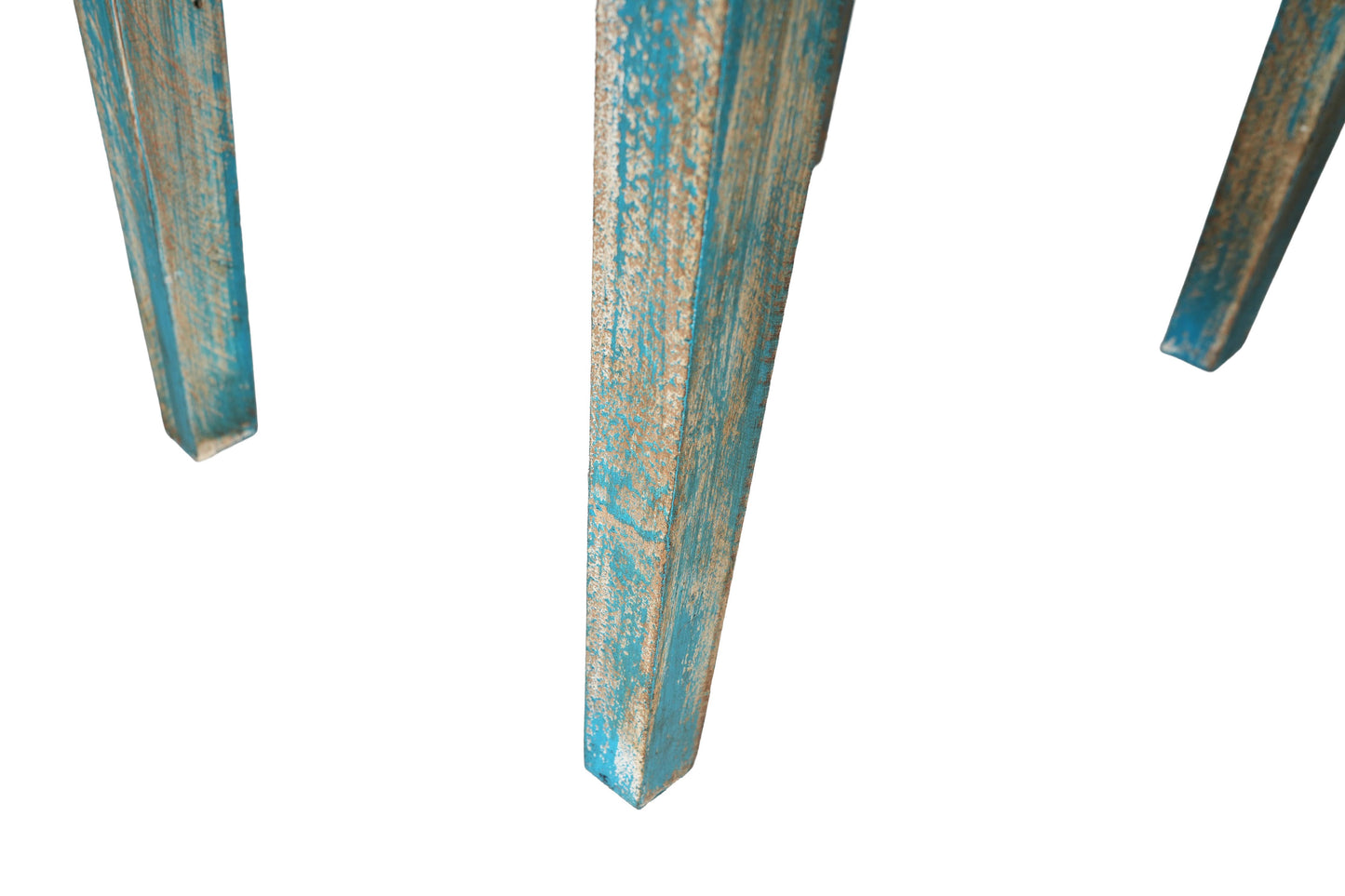 Tobin Farmhouse Display Table: Turquoise