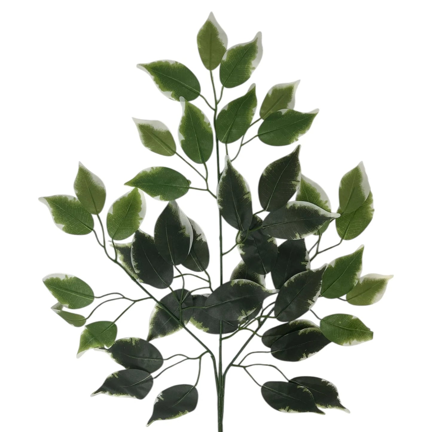 Silk Ficus Leaf Spray 23" green